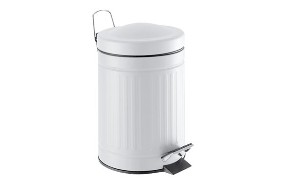 CUBO METAL STEP 20L BLANCO