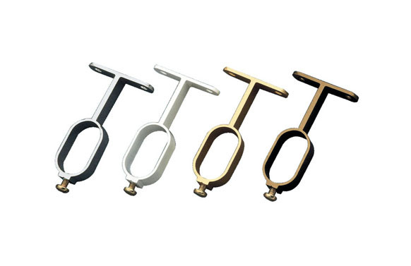 SOPORTE AMIG BARRA ARMARIO OVAL8-30X15 BRONCE