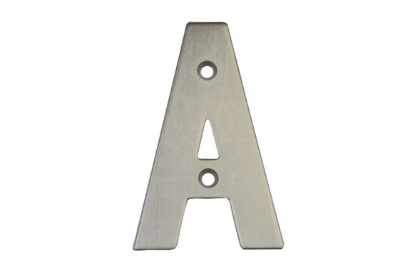 PLACA 4 INOX 18/8 AMIG (BL)LETRA A
