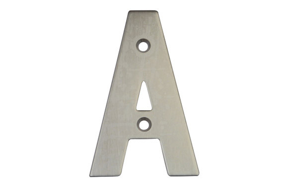 PLACA 4 INOX 18/8 AMIG (BL)LETRA F