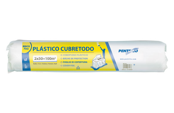 PLASTICO POLIETILENO BOBINA 2MX50M FINO