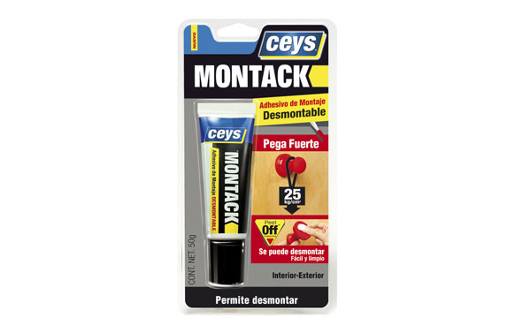 ADHESIVO MONTAJE MONTACK DESMONTABLE 50 GR