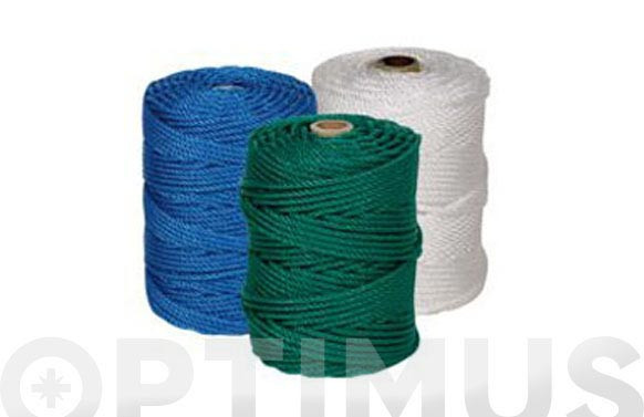 CUERDA PE CABLEADA 4C 5MM 20 MT BLANCO