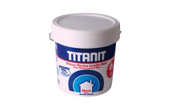 PINTURA PLASTICA MATE TITANITBLANCO 15 L