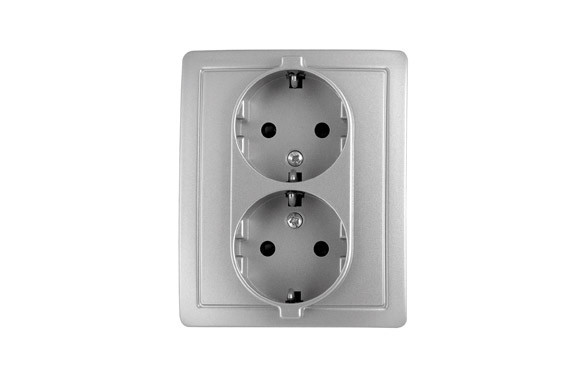 DOBLE BASE ENCHUFE CON TT ALUMIN SERIE 15