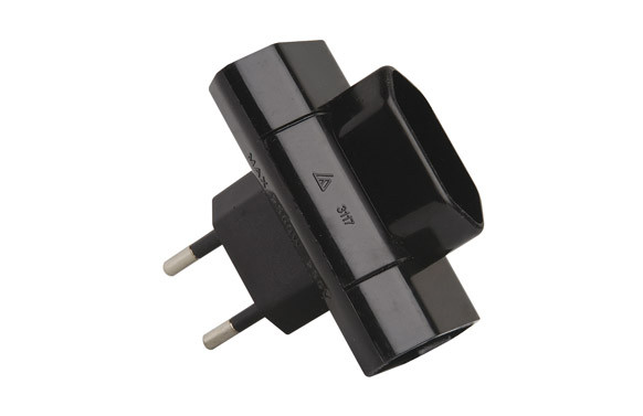 ADAPTADOR 3 TOMAS 10ANEGRO 250V