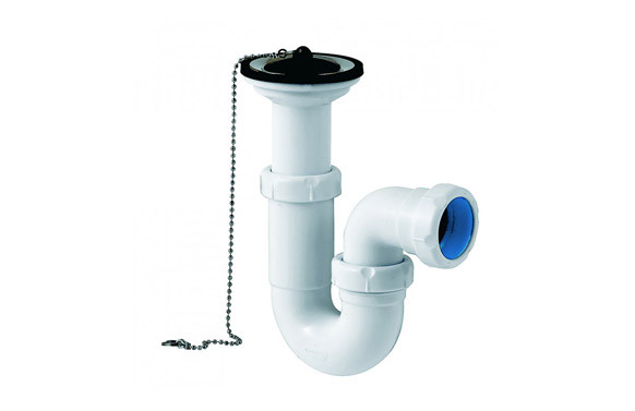 SIFON CURVO EXTENSIBLE HORIZONTAL VALVULA S-90 1 1/2