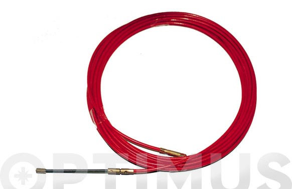 PASA-HILOS ACERO/NILON 4MM15 M ROJO