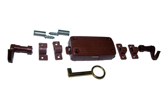 CERRADURA FALLEBAS MARRON