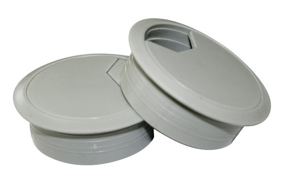 TAPA PASACABLE 60 MM (2 PZ) GRIS
