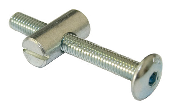 PERNIO CON BULON ZINCADO (2PZ) M6X50