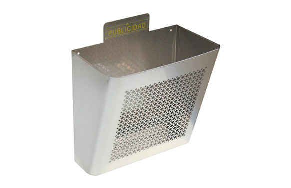 CESTA PUBLICIDAD CLASICO REJILLA BLANCO