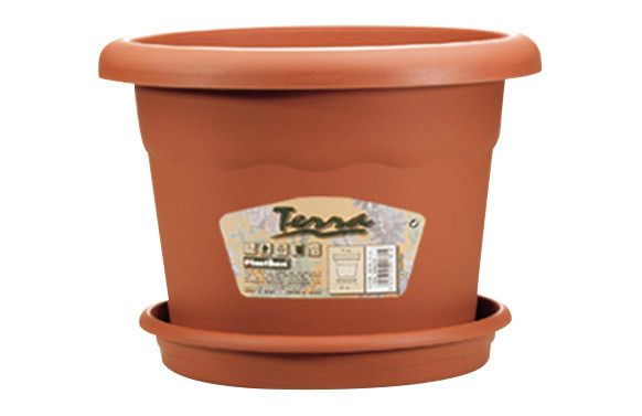 MACETA REDONDA TERRA - TERRACOTA Ø35CM X 25 14LT