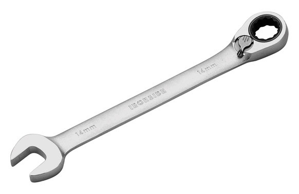 LLAVE COMBINADA CON CARRACA REVERSIBLE 15 MM. CROMO VANADIO