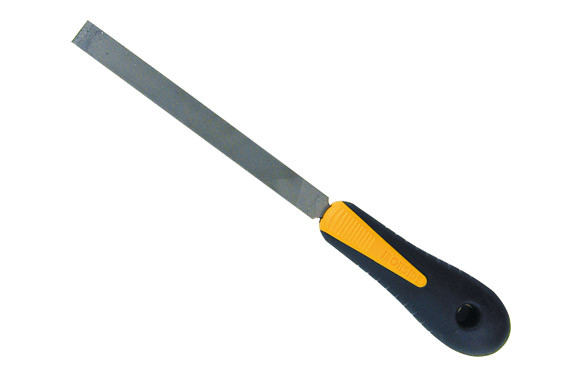 LIMA PLANA ENTREFINA 200 MM 8\" MANGO BICOMPONENTE