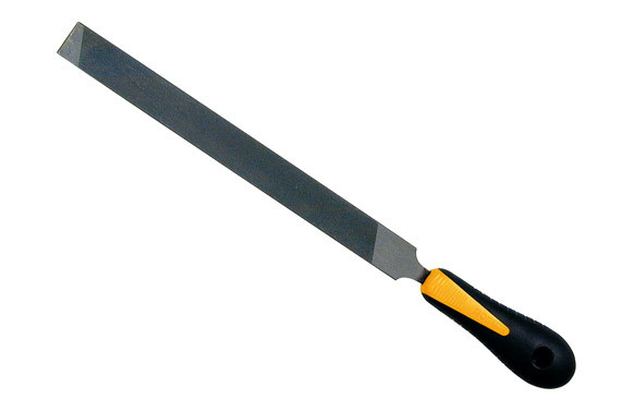 LIMA PLANA ENTREFINA PARA SIERRA 250 MM 10\" MANGO BICOMPONENTE