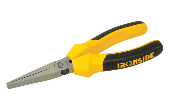 ALICATE BOCA PLANA LARGA 160 MM MANGO BICOMPONENTE