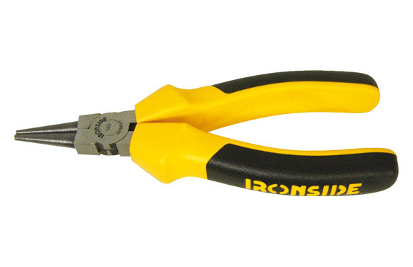 ALICATE BOCA REDONDA CORTA 140 MM MANGO BICOMPONENTE