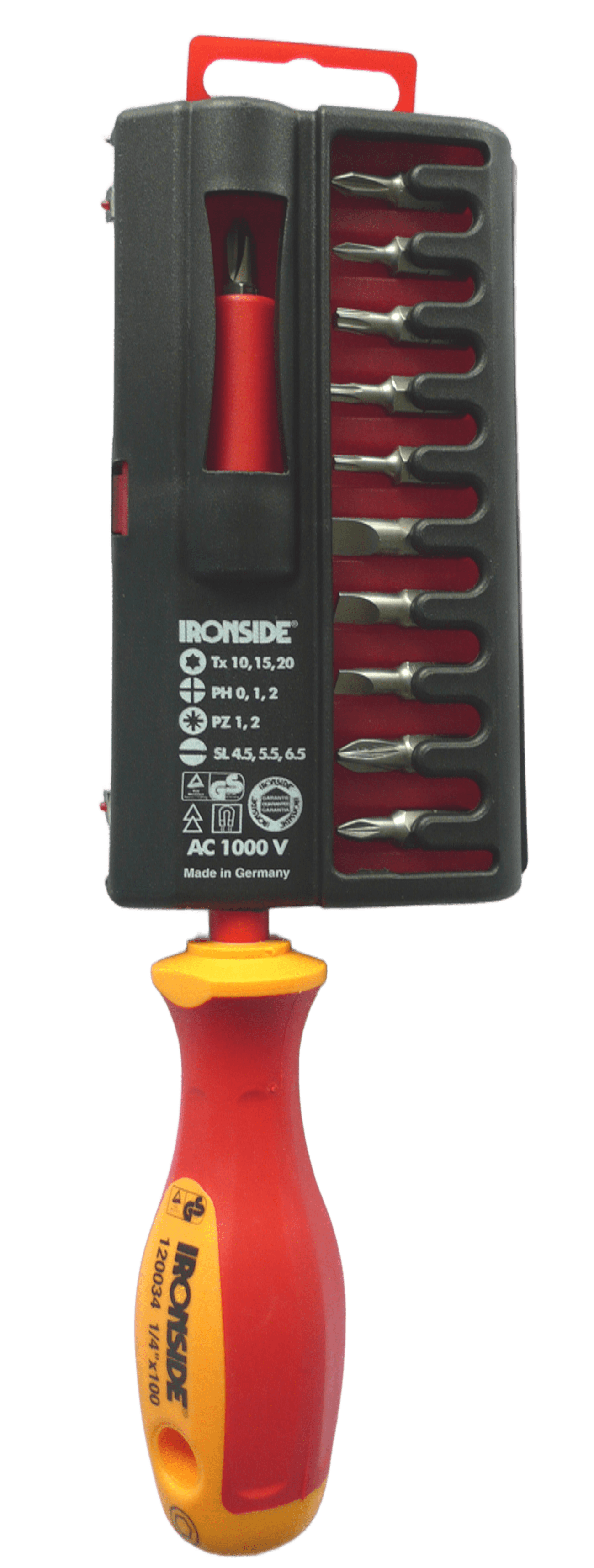 DESTORNILLADOR MAGNETICO AISLADO 1000 V INCLUYE 11 PUNTAS