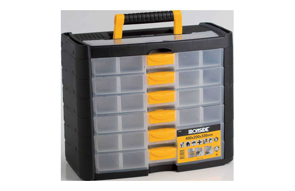 ORGANIZADOR PLASTICO 330 X 400 X 200 MM. 6 CAJONES