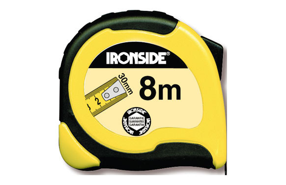 FLEXOMETRO ABS / BICOMPONENTE 8 M X 30 MM. CON FRENO, CINTA IMPRESA A DOS CARAS