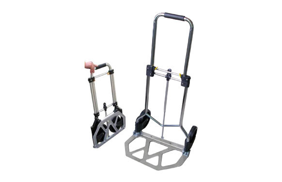CARRETILLA PLEGABLE ALUMINIO CARGA MAX.: 90 KG / REGULABLE DE 750 A 1020 MM.