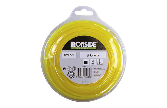 HILO NYLON CUADRADO Ø 2,4 MM., 33 M. AMARILLO O NARANJA