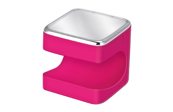 LINTERNA SILICONA LED CUBY 5CM 1,5W FUCSIA