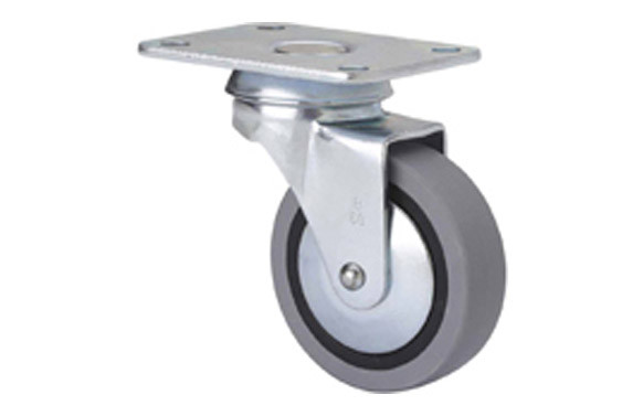 RUEDA GIRATORIA GOMA PLETINA 46X36 Ø 40 MM