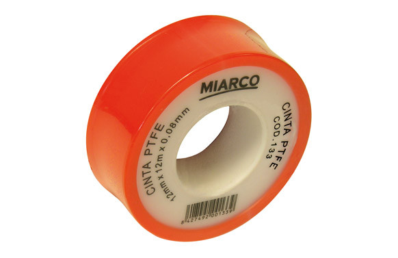 CINTA TEFLON 12 METROS X 12 MM. GALGA: 0,08 MM.
