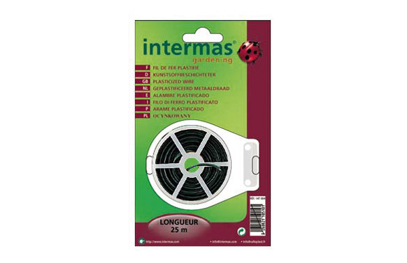 TIRA PLASTICA VERDE ALMA DE ALAMBRE 25 MTS