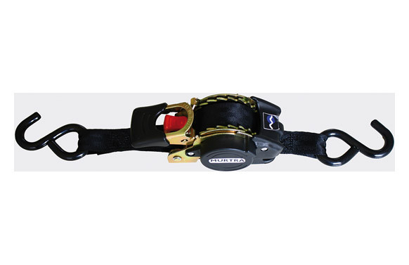 AMARRE RETRACTIL AUTO CON CARRACA CINTA 25 MM X 3 M