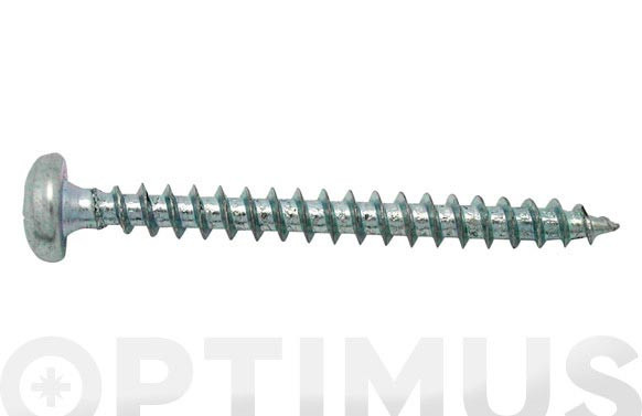 TIRAFONDO CABEZA REDONDA ZINCADO 3X30 MM