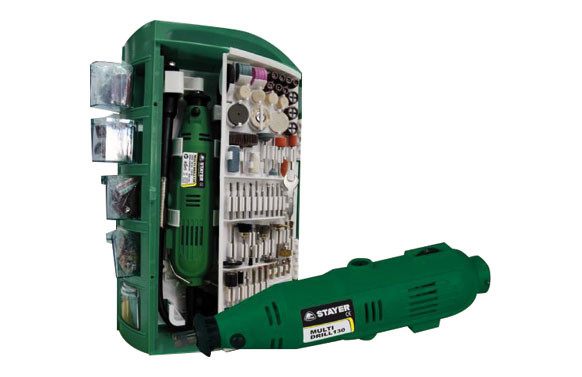 MULTI HERRAMIENTA MULTIDRILL 130 W CON 200 ACCESORIOS
