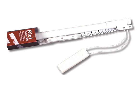 RIEL EXTENSIBLE REFORZADO 120-210 BLANCO
