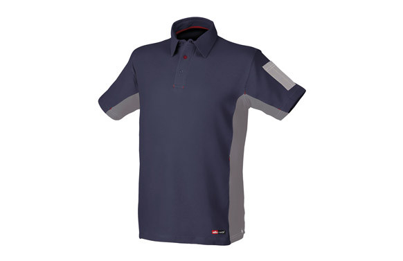 POLO M/CORTA STRETCH AZUL T-M