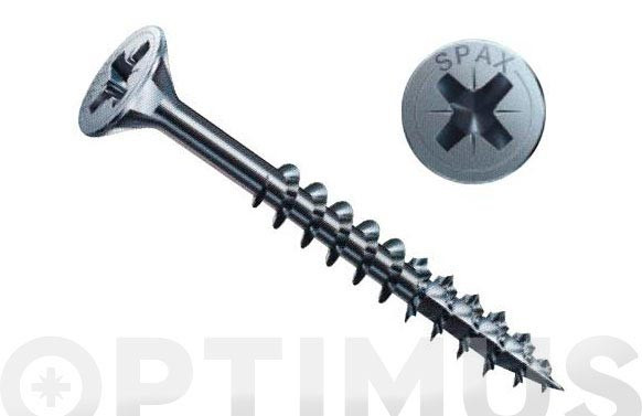 TIRAFONDO MADERA CABEZA PLANA POZI INOX A23,5X 30 (19) CAJA PROFESIONAL
