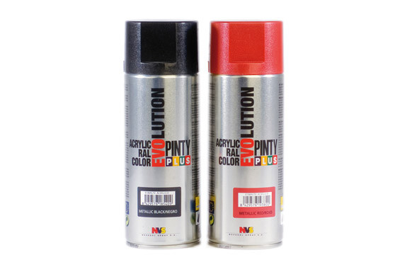 PINTURA ACRILICA METALIZADA SPRAY 520 CC NEGRO