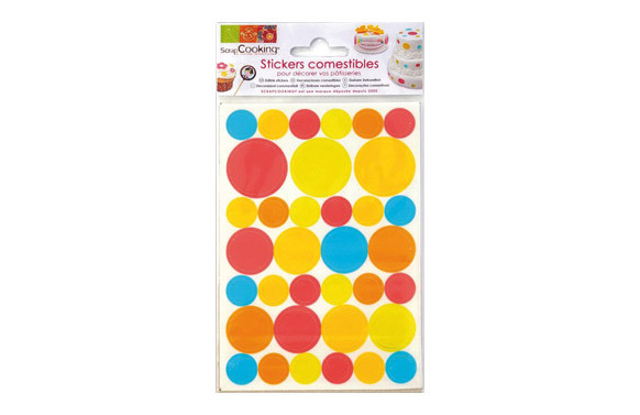 STICKERS COMESTIBLES PUNTOS