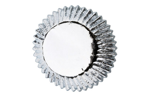 PAPEL MUFFIN METALIZADO P.24U 415-207 PLATA