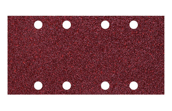 LIJA ADHERENTE MADERA METAL GR 80  10 UDS 93 X 185  MM 8 AGUJEROS