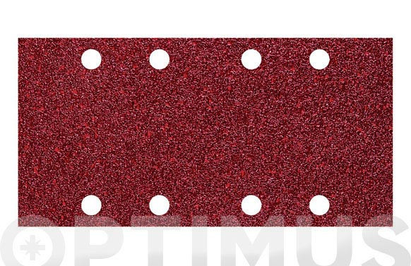 LIJA ADHERENTE MADERA METAL GR 120  10 UDS 93 X 185  MM 8 AGUJEROS