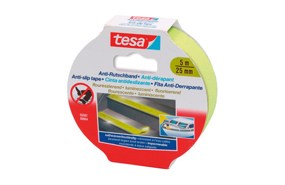 CINTA ANTIDESLIZANTE ANTI-SLIP 5 M X 25 MM FLUORESCENTE