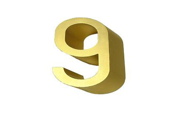 NUMERACION ELEGANT N 8 DORADO
