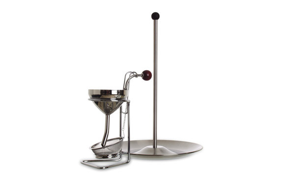 EMBUDO VINO CON SOPORTE + SECADOR DECANTADOR