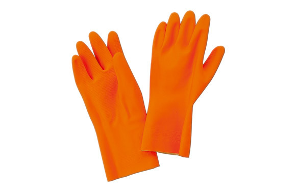 GUANTE NEOPRENO Y LATEX NEGRO GRANDEUR 70 NARANJA TALLA 8