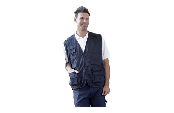 CHALECO \"FISHERMAN\" VERANO MARINO T-L