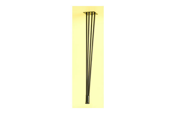 PATA CONICA DE ALAMBRE NEGRO 68 CM