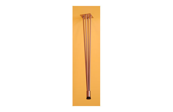 PATA CONICA DE ALAMBRE IMIT. INOX 68 CM