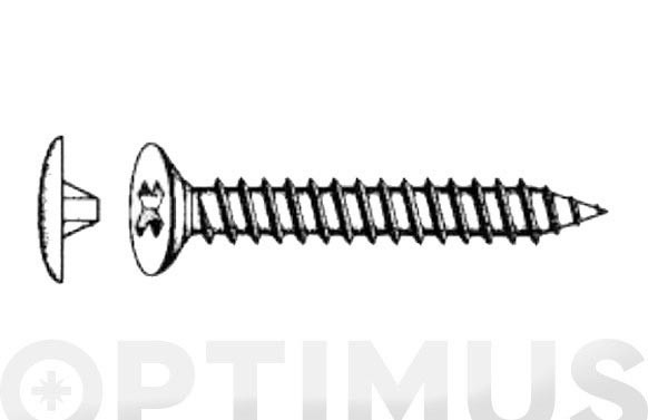 TIRAFONDO CABEZA PLANA+EMBELLECEDOR MARRON 4,5X40 MM